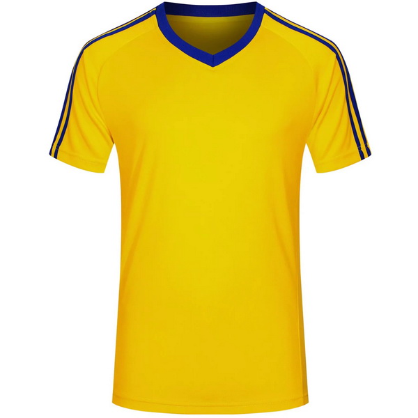 Yellow Team Jersey Away Style Classic Men's Soccer Shirt